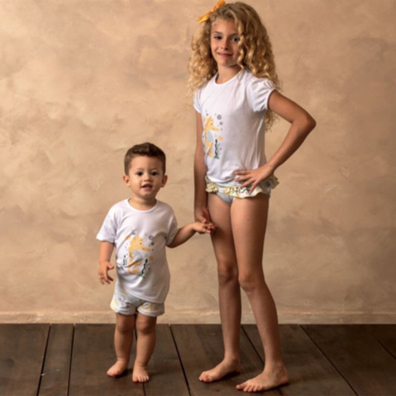 COLECCIÓN CONJUNTO BAÑO NIÑA Y CONJUNTO BAÑO NIÑO