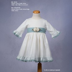 VESTIDO LINO VOLANTES