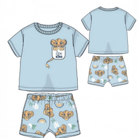 CONJUNTO DE ALGODÓN NIÑO REY LEÓN