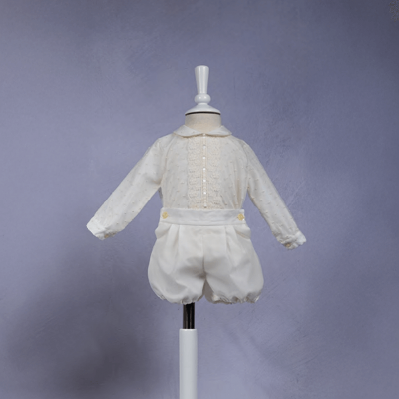CONJUNTO CAMISA ORGANZA TOPOS Y PANTALÓN - MANGA LARGA CONJUNTO CAMISA ORGANZA TOPOS Y PANTALÓN - MANGA LARGA