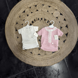 CONJUNTO HILO MANGAS CORTAS Y POLAINA