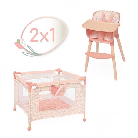 Set Trona y Parque de Muñecas Tulipe 2x1 DeCuevas 40074