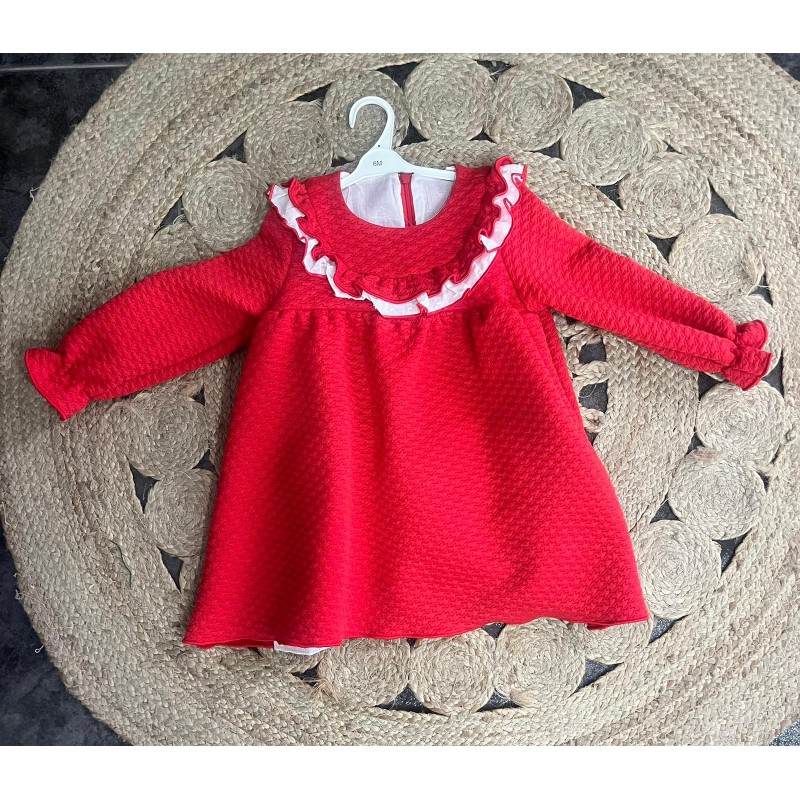 VESTIDO NIÑA ROJO