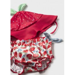 CONJUNTO BAÑO MAYORAL  3 PIEZAS NIÑA MODELO FRESASREF 1635