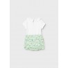 CONJUNTO 2 PIEZAS VERDE FLORES