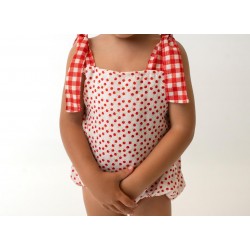 PETO LAZADA GUINDAS Y CUADROS