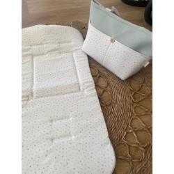 Colchoneta de silla de paseo flores