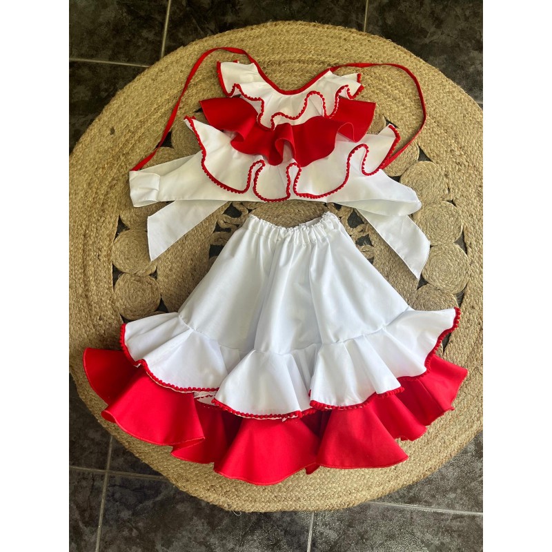 TRAJE FLAMENCA AMARA 2 PIEZAS