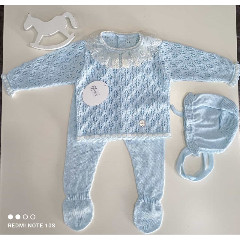 CONJUNTO HILO BEBÉ 3 PIEZAS