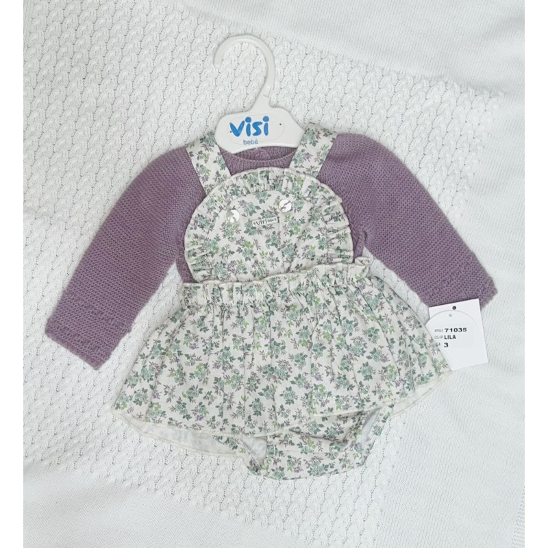 Conjunto de niña Jersey +Peto falda ref 71035 Visi