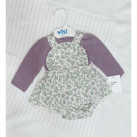 Conjunto de niña Jersey +Peto falda ref 71035 Visi