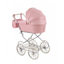 Carrito de muñecas polipiel rosa toral