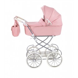 Carrito de muñecas polipiel rosa toral