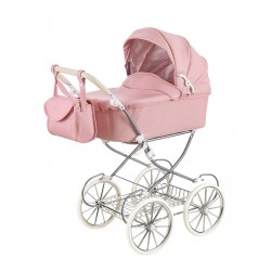 Carrito de muñecas polipiel rosa toral