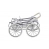 Carrito de muñecas polipiel rosa toral
