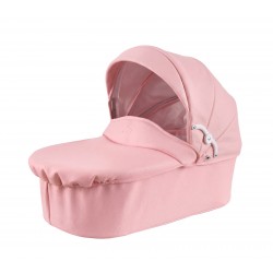 Carrito de muñecas polipiel rosa toral