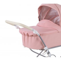 Carrito de muñecas polipiel rosa toral