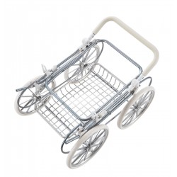 Carrito de muñecas polipiel rosa toral