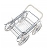 Carrito de muñecas polipiel rosa toral
