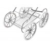 Carrito de muñecas Toral de polipiel + bolso