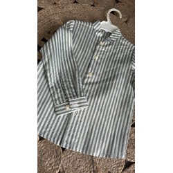 CAMISA CEREMONIA DETALLES DORADOS W009