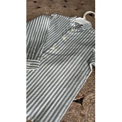 CAMISA CEREMONIA DETALLES DORADOS W009