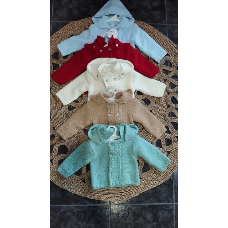 CHAQUETAS LANA + CAPUCHA